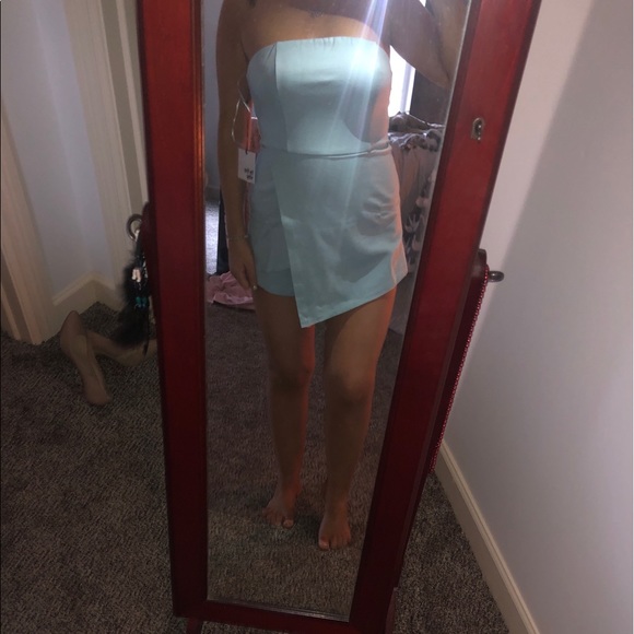 avery strapless romper